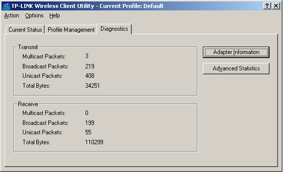 5.1.2 Zakładka Profile Management Zakładka Profile Management słuŝy do zarządzania profilami połączeń. Profil połączenia stanowi pewien zbiór ustawień, z jakimi karta łączy się z innymi urządzeniami.