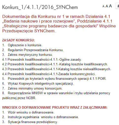 Wypełnianie wniosku http://www.ncbr.gov.