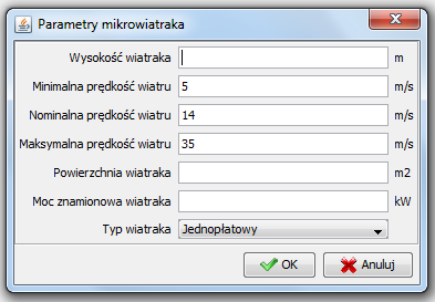 typ terenu wybór typu terenu następuje po wskazaniu określonej pozycji z wyświetlanej na ekranie listy.