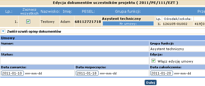 EZ-Instr-7Z Instrukcja do systemu umów Aby zalogować się do systemu UMOWY stosowanego w OKE w Krakowie należy skorzystać ze strony internetowej www.oke.krakow.