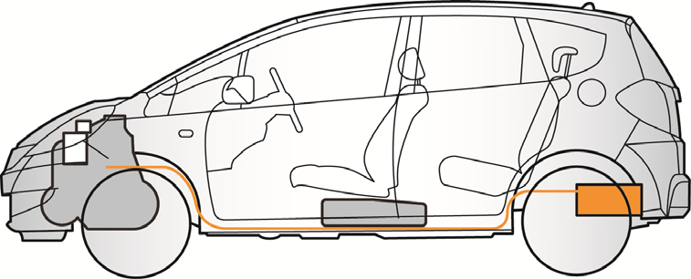 JAZZ HYBRID 2012-2015 Oznaczenie Hybrid Model Jazz Hybrid 2012 to praktyczny 5-drzwiowy hatchback.