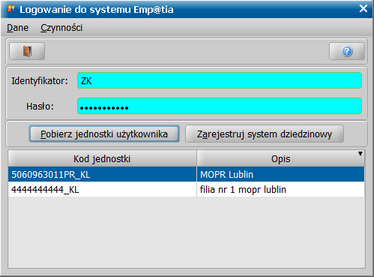 Akceptujemy wprowadzone dane. Po poprawnym wczytaniu certyfikatu systemu Emp@tia, jego dane zostaną wyświetlone w sekcji Certyfikat systemu Emp@tia.