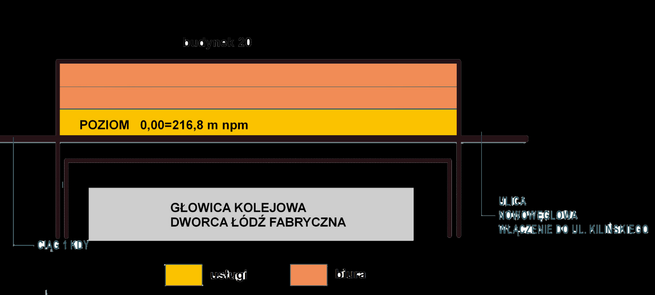 Teren inwestycyjny PKP 2 1 097 m 2 klasa B parking podziemny 18 miejsc 1