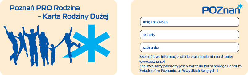 WZÓR KARTY RODZINY DUŻEJ