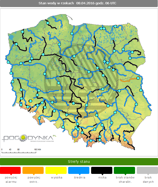 Utrudnienia na drogach Drogi krajowe Drogi wojewódzkie INFORMACJE HYDROLOGICZNO