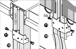 Instrukcja montażu urządzenia typu Side-by-Side Połączenie! Przy ustawionych urządzeniach zamrażarka bądź urządzenie z zamrażarką musi zawsze stać z lewej strony.
