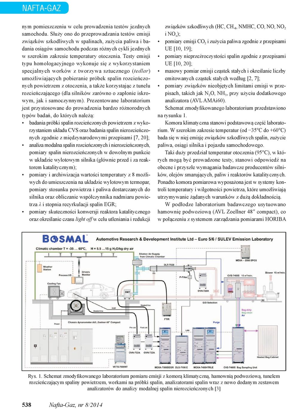 Testy emisji typu homologacyjnego wykonuje się z wykorzystaniem specjalnych worków z tworzywa sztucznego (tedlar) umożliwiających pobieranie próbek spalin rozcieńczonych powietrzem z otoczenia, a