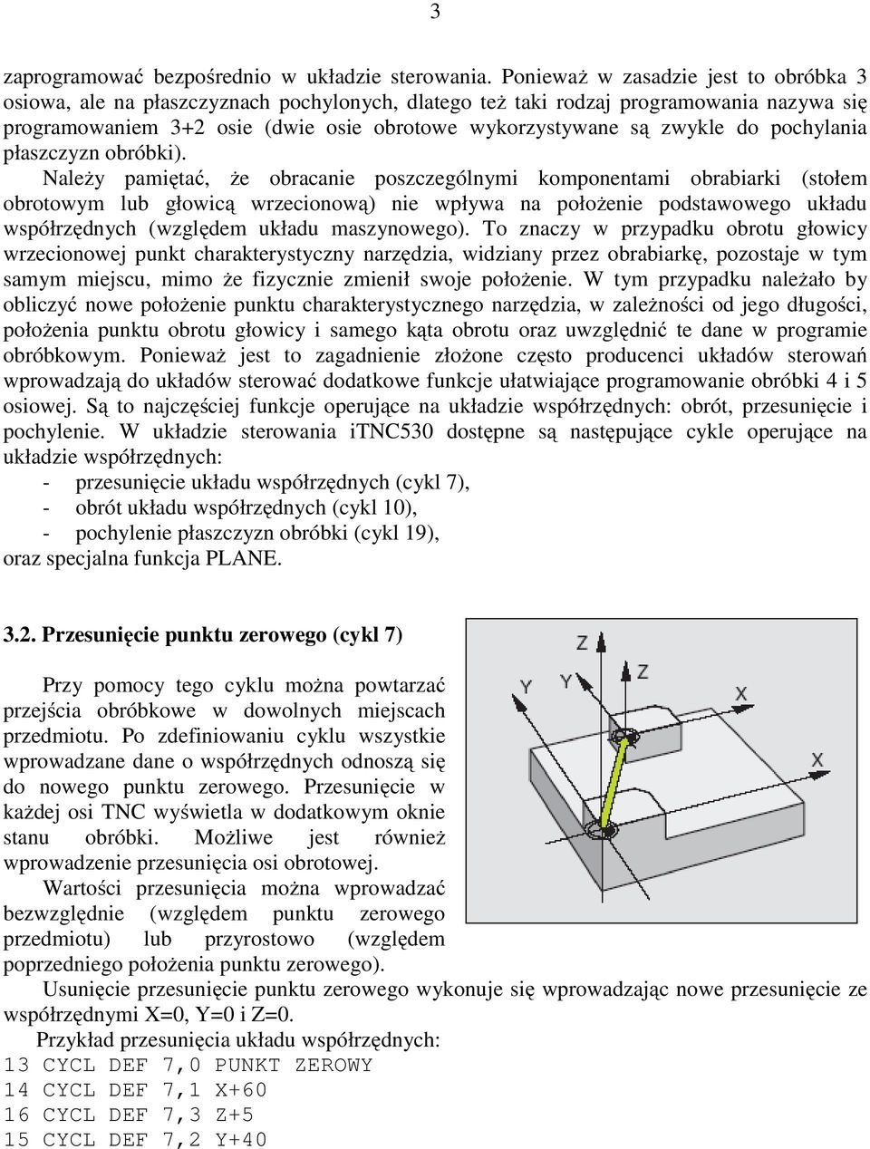 do pochylania płaszczyzn obróbki).