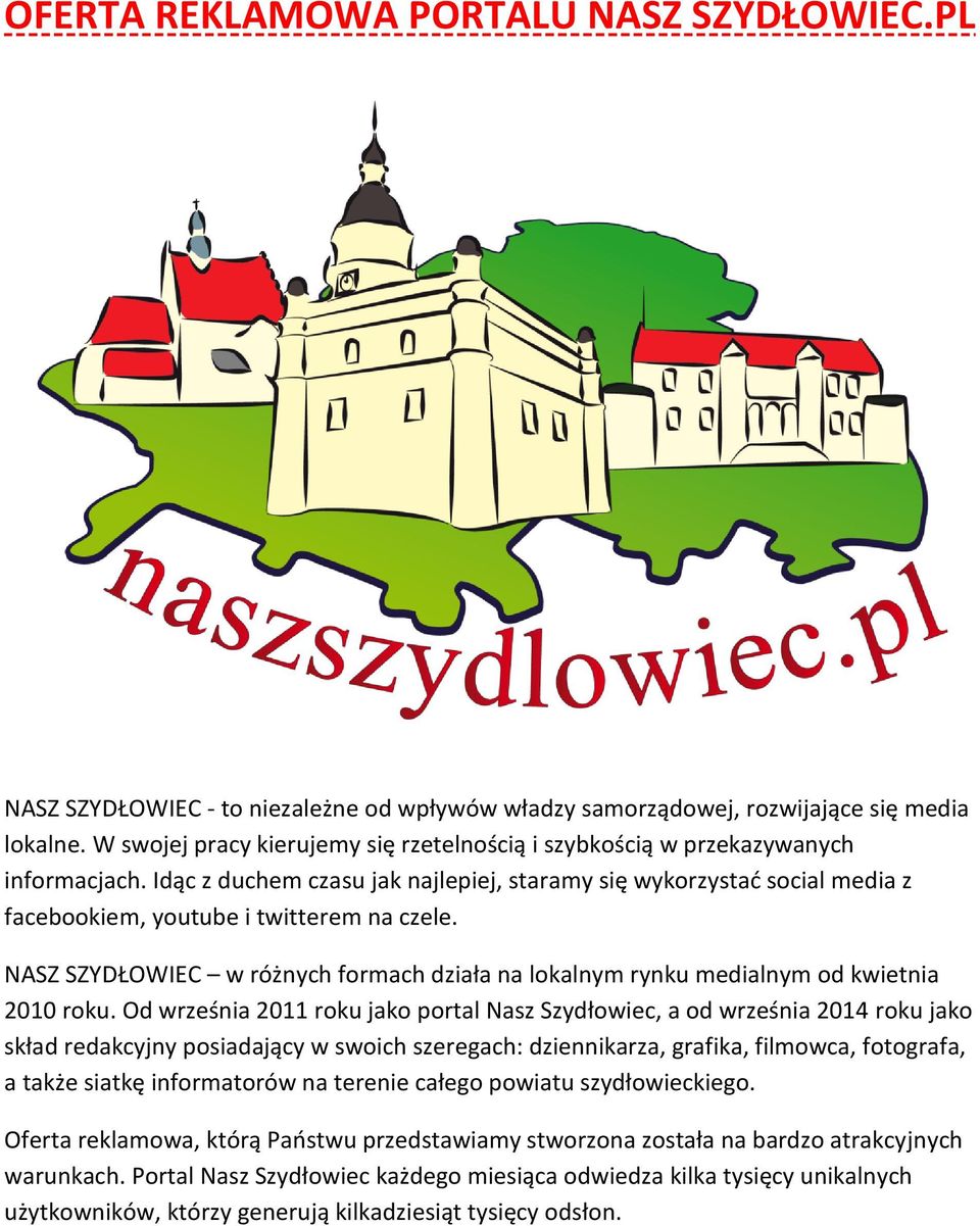 Idąc z duchem czasu jak najlepiej, staramy się wykorzystać social media z facebookiem, youtube i twitterem na czele.