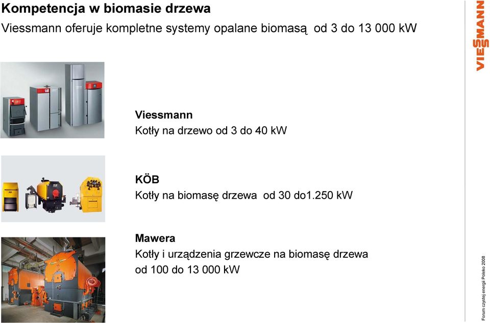 drzewo od 3 do 40 kw KÖB Kotły na biomasę drzewa od 30 do1.