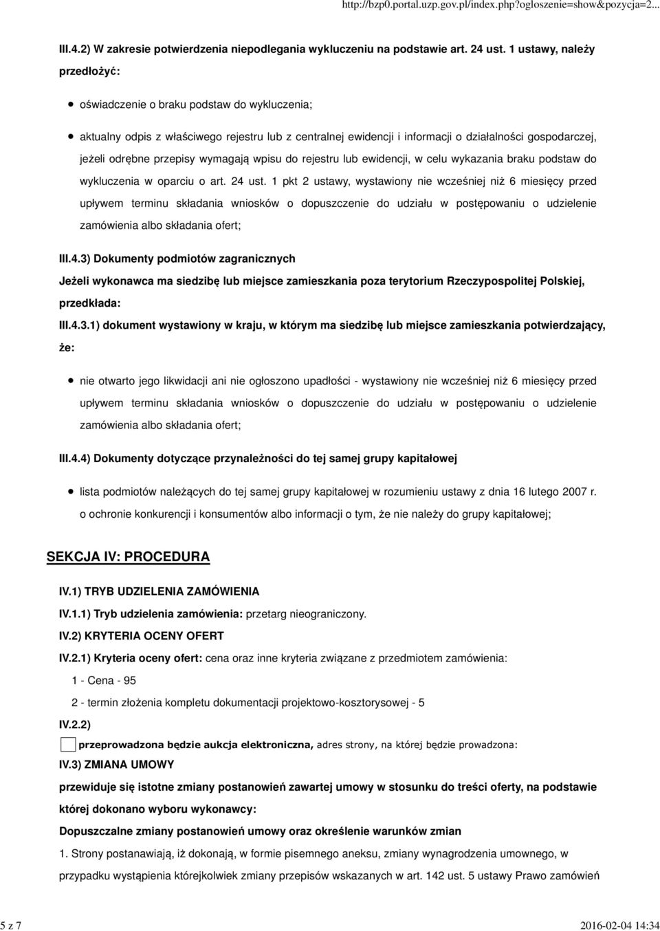 przepisy wymagają wpisu do rejestru lub ewidencji, w celu wykazania braku podstaw do wykluczenia w oparciu o art. 24 ust.