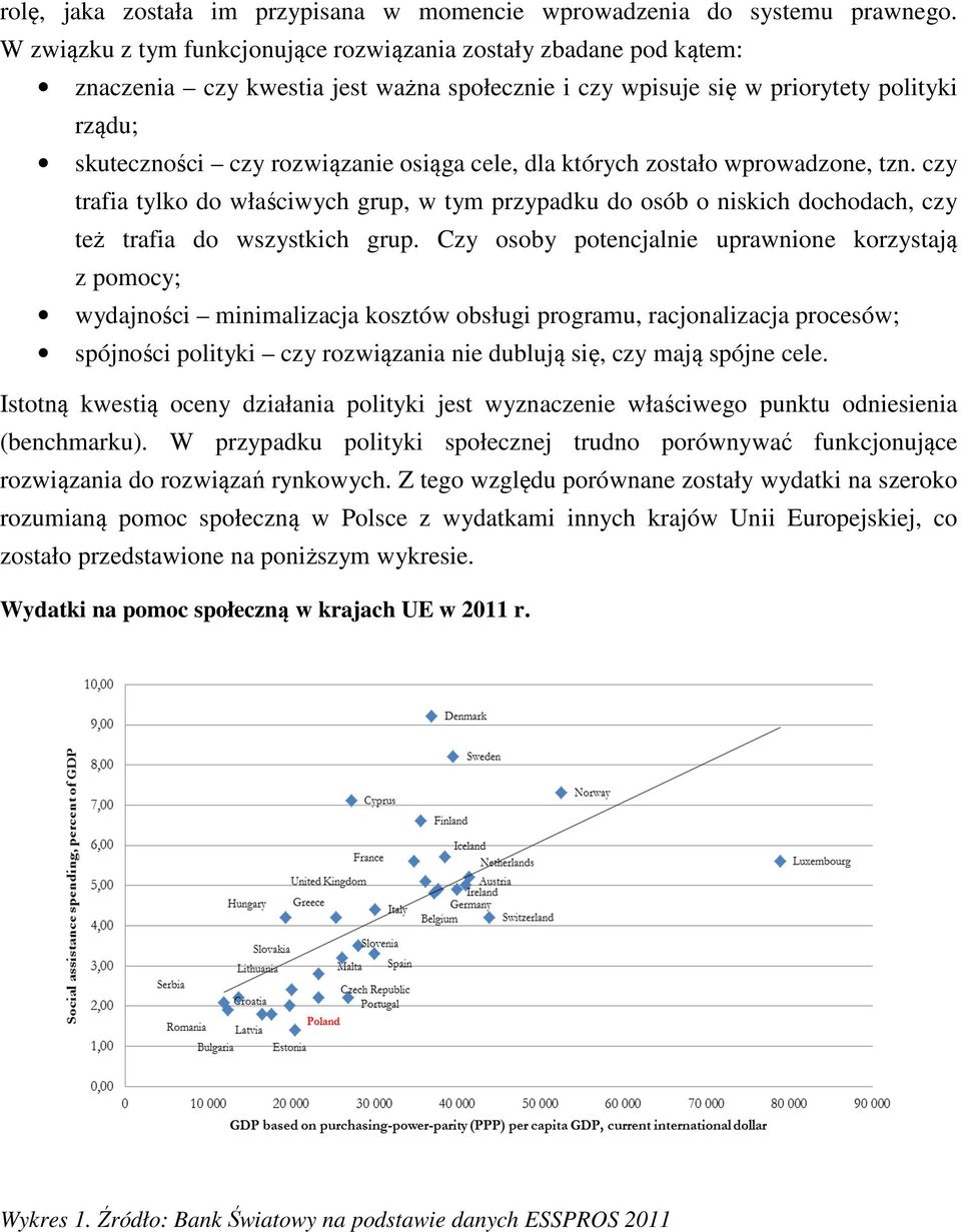 cele, dla których zostało wprowadzone, tzn. czy trafia tylko do właściwych grup, w tym przypadku do osób o niskich dochodach, czy też trafia do wszystkich grup.