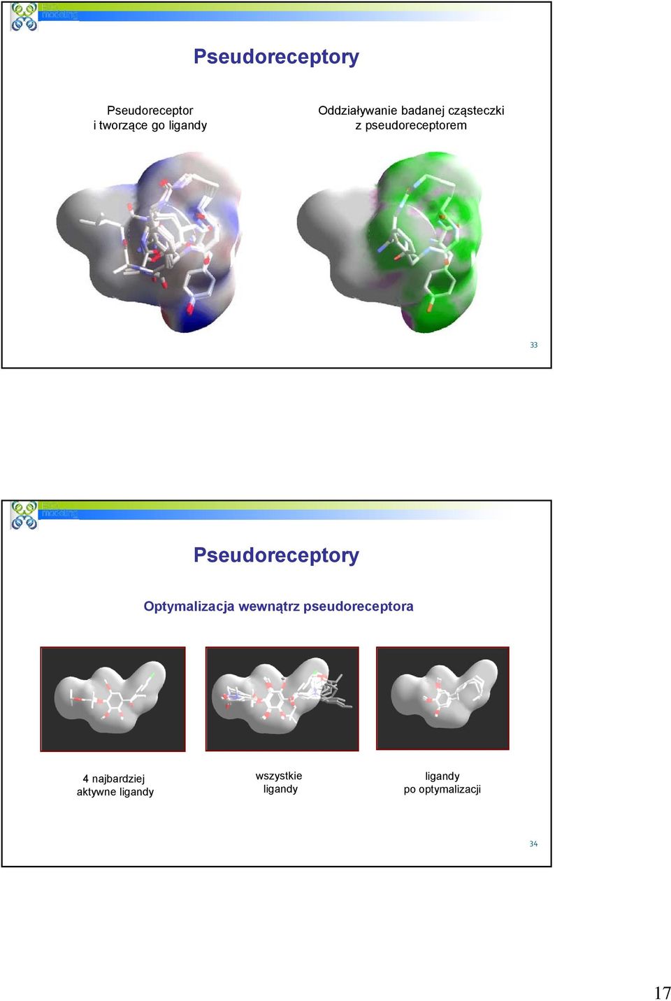 Pseudoreceptory Optymalizacja wewnątrz pseudoreceptora 4