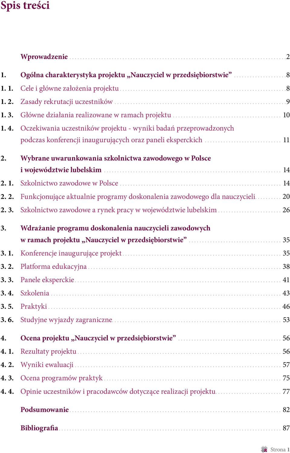 Wybrane uwarunkowania szkolnictwa zawodowego w Polsce i województwie lubelskim... 14 2. 1. Szkolnictwo zawodowe w Polsce... 14 2. 2. Funkcjonujące aktualnie programy doskonalenia zawodowego dla nauczycieli.