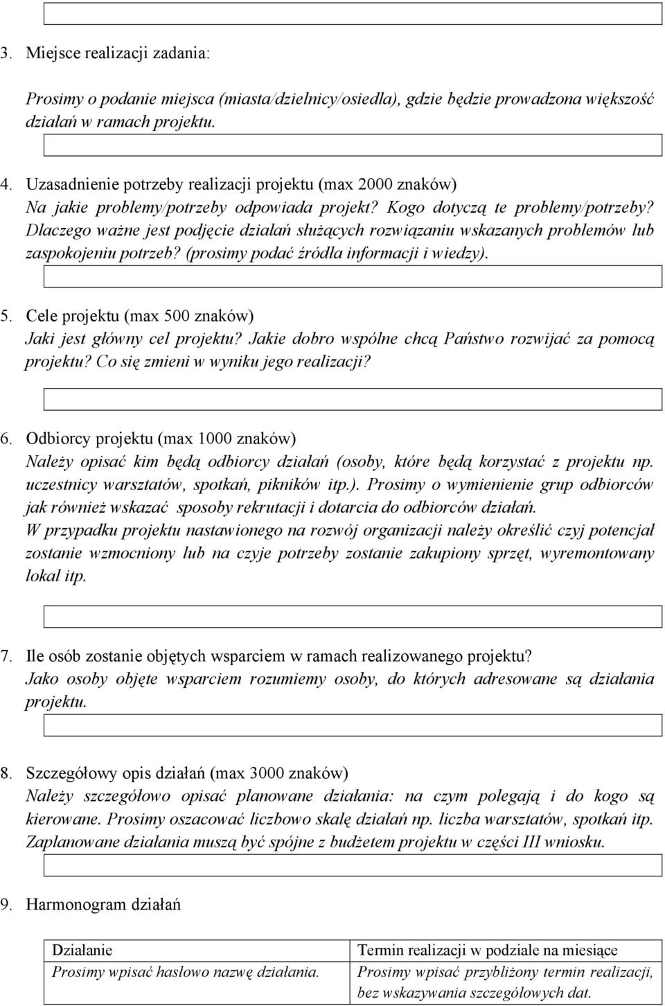 Dlaczego ważne jest podjęcie działań służących rozwiązaniu wskazanych problemów lub zaspokojeniu potrzeb? (prosimy podać źródła informacji i wiedzy). 5.