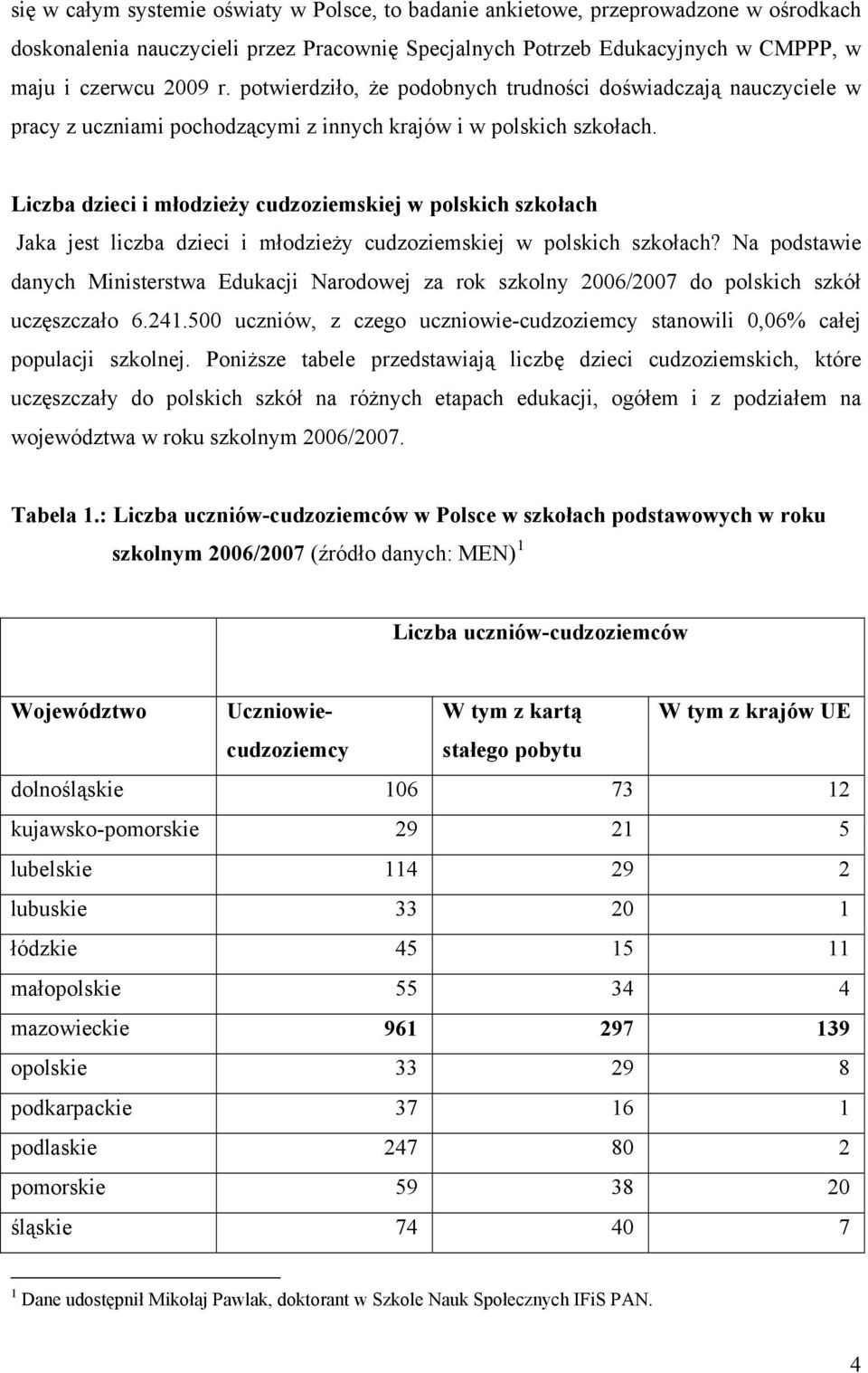 Liczba dzieci i młodzieży cudzoziemskiej w polskich szkołach Jaka jest liczba dzieci i młodzieży cudzoziemskiej w polskich szkołach?