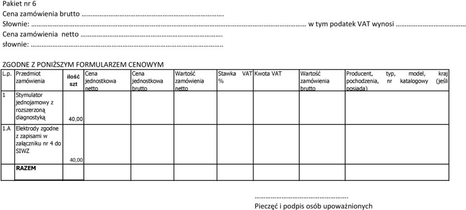 rozszerzoną diagnostyką 40,00 1.