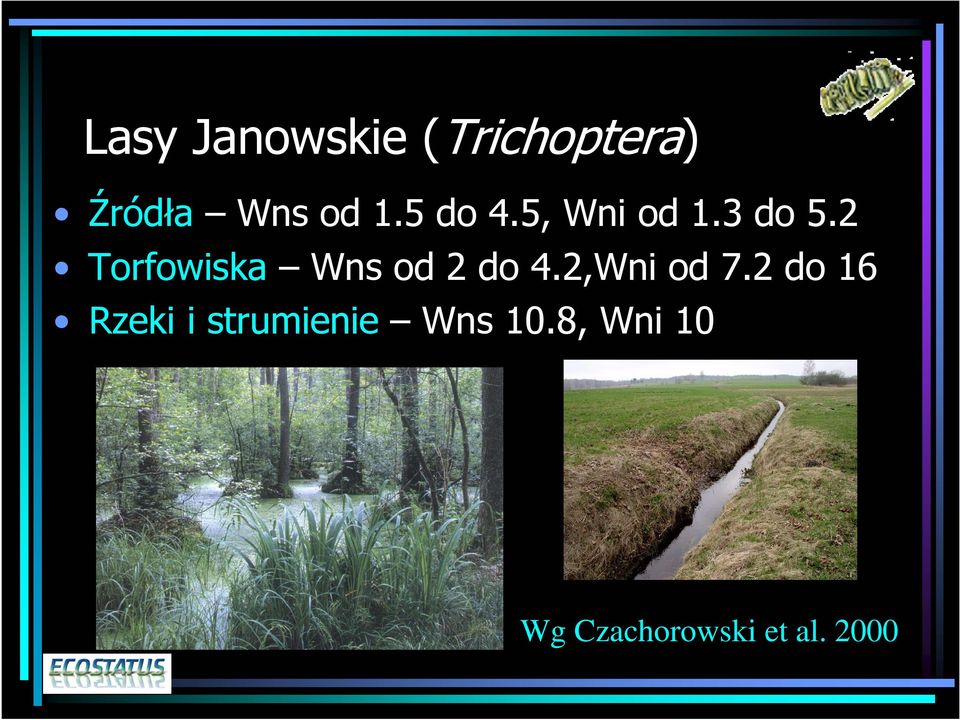 2 Torfowiska Wns od 2 do 4.2,Wni od 7.