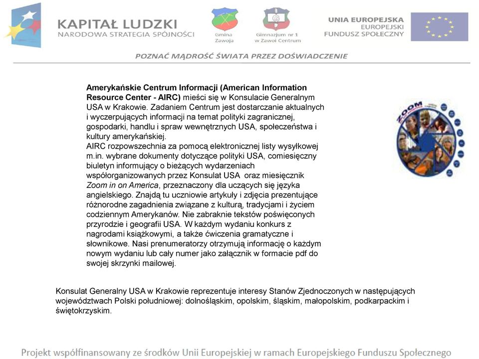 AIRC rozpowszechnia za pomocą elektronicznej listy wysyłkowej m.in.