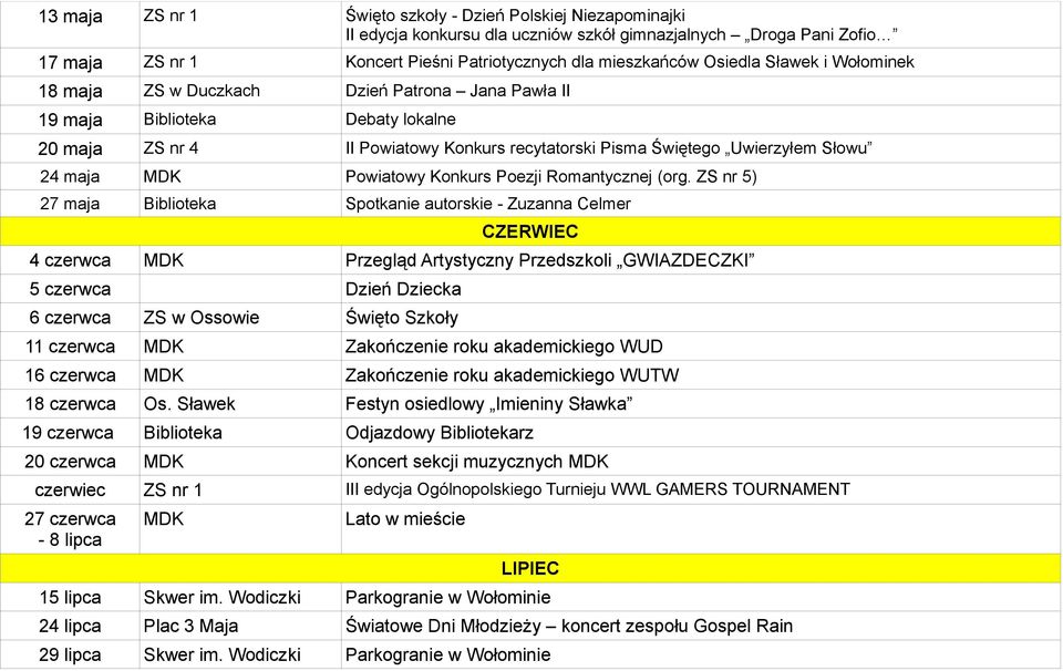 Powiatowy Konkurs Poezji Romantycznej (org.