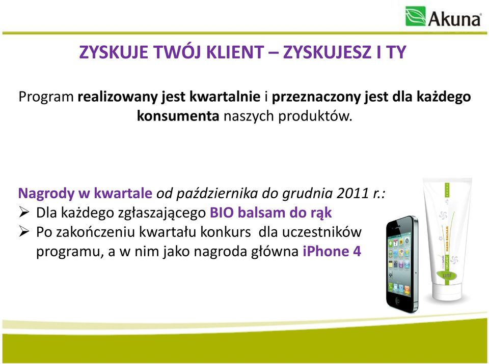 Nagrody w kwartale od października do grudnia 2011 r.
