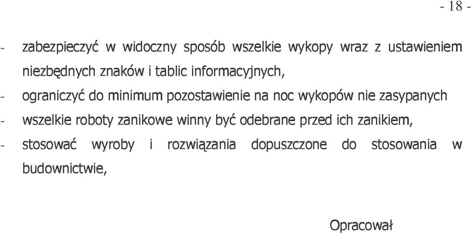 winny sposób informacyjnych, być wszelkie odebrane dopuszczone na noc wykopy