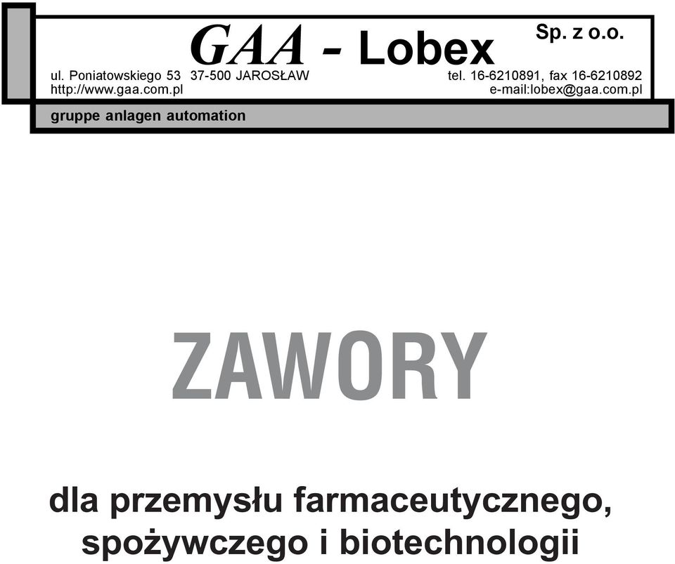 16-6210891, fax 16-6210892 e-mail:lobex@gaa.com.