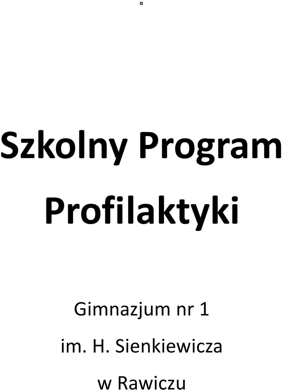 Gimnazjum nr 1 im.