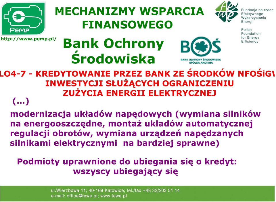 energooszczędne, montaż układów automatycznej regulacji obrotów, wymiana urządzeń napędzanych