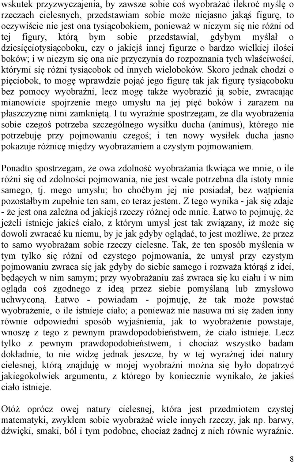 rozpoznania tych właściwości, którymi się różni tysiącobok od innych wieloboków.