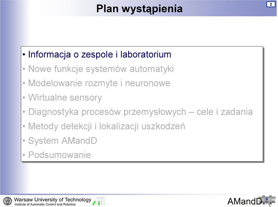 Wirtualne sensory Diagnostyka procesów przemysłowych cele i