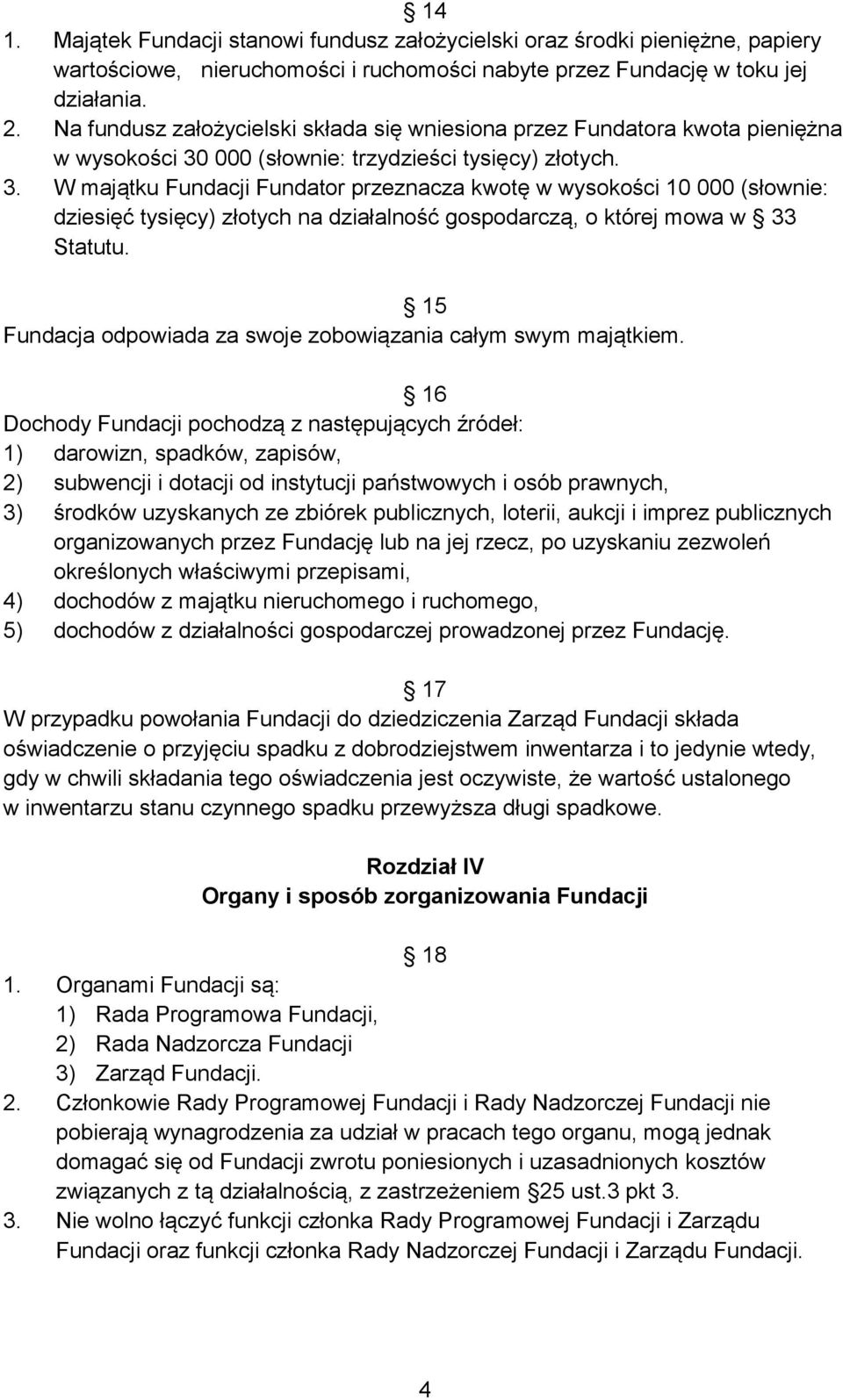 000 (słownie: trzydzieści tysięcy) złotych. 3.