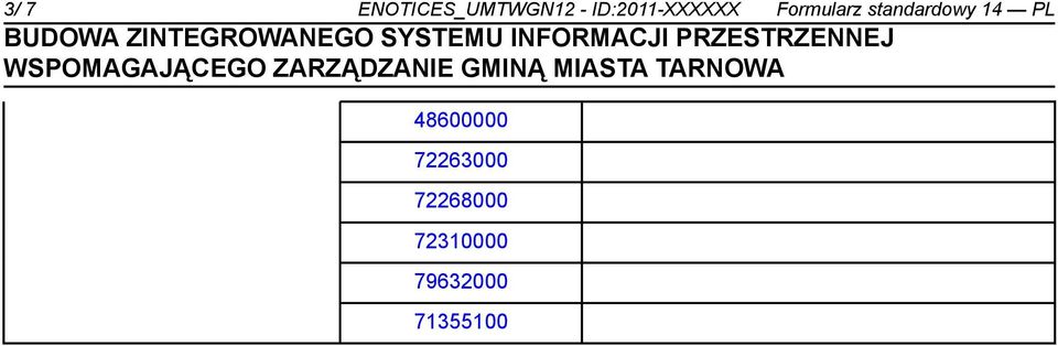 standardowy 14 PL 48600000