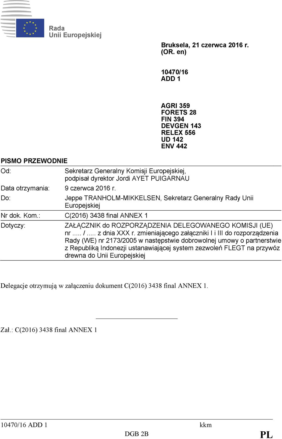 Unii Europejskiej Nr dok. Kom.: C(2016) 3438 final ANNEX 1 Dotyczy: ZAŁĄCZNIK do ROZPORZĄDZENIA DELEGOWANEGO KOMISJI (UE) nr... /... z dnia XXX r.