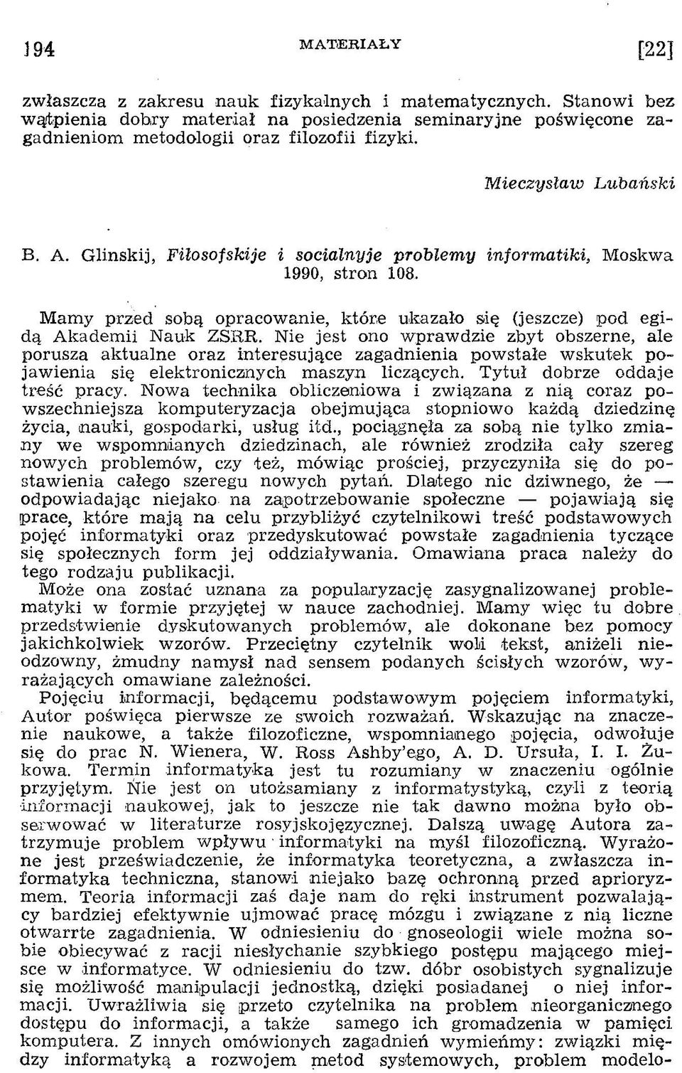 M amy przed sobą opracow anie, które ukazało się (jeszcze) pod egidą A kadem ii Nauk ZSRR.