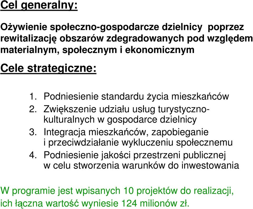 Zwiększenie udziału usług turystycznokulturalnych w gospodarce dzielnicy 3.