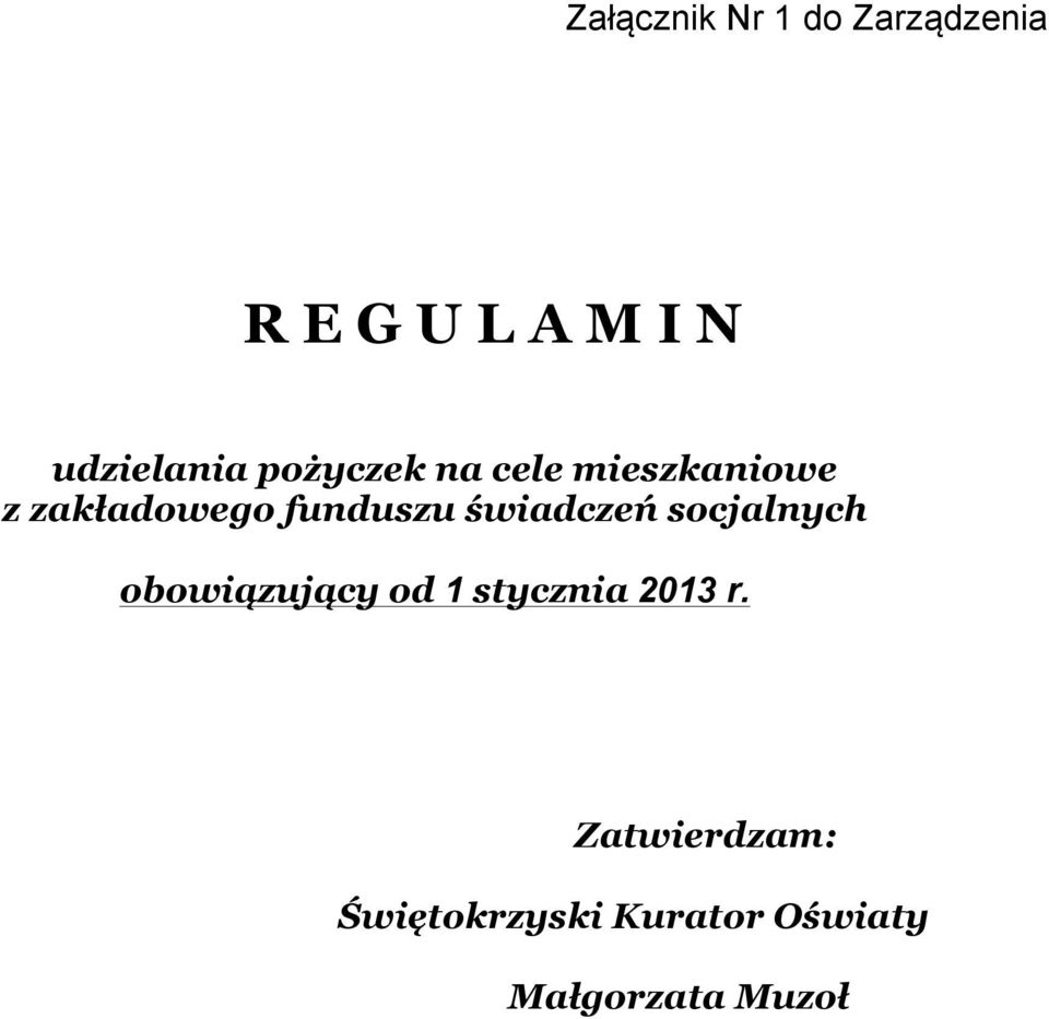 funduszu świadczeń socjalnych obowiązujący od 1 stycznia