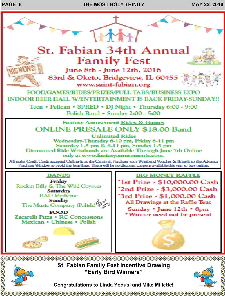 Fabian Family Fest Incentive Drawing