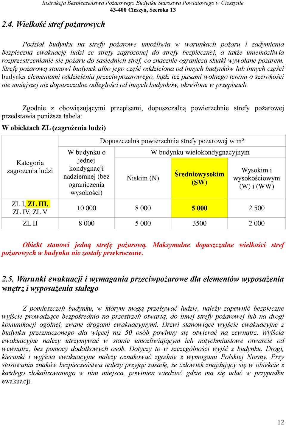 Strefę pożarową stanowi budynek albo jego część oddzielona od innych budynków lub innych części budynku elementami oddzielenia przeciwpożarowego, bądź też pasami wolnego terenu o szerokości nie