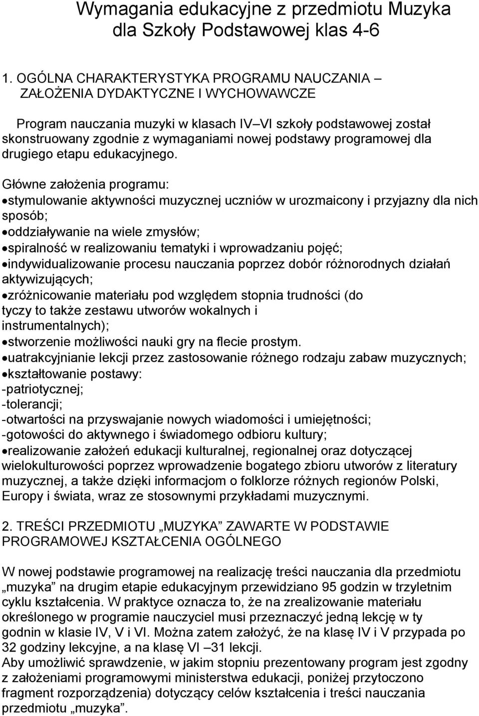 programowej dla drugiego etapu edukacyjnego.