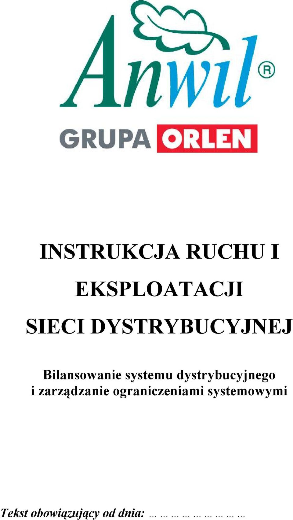 dystrybucyjnego i zarządzanie