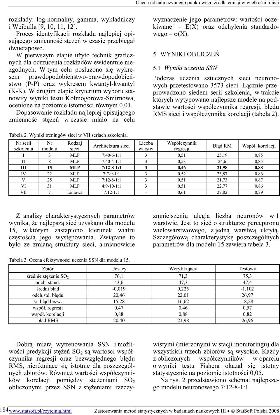 W tym celu posłużono się wykresem prawdopodobieństwo-prawdopodobieństwo (P-P) oraz wykresem kwantyl-kwantyl (K-K).