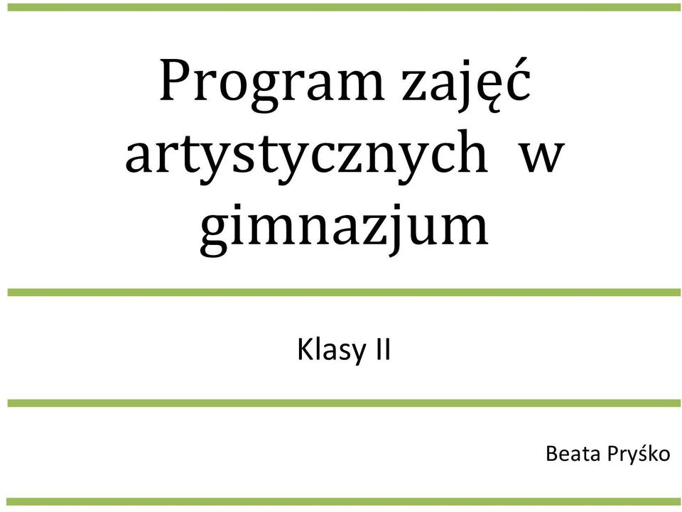 gimnazjum Klasy