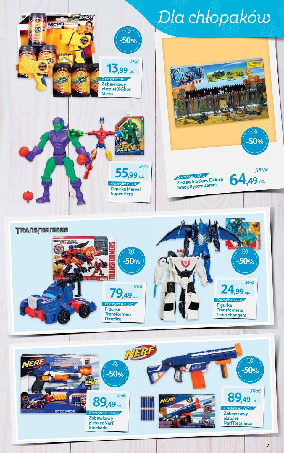 159,00 79,49 op. Oszczędzasz 79,51 zł Figurka Transformers Dinofire 49,99 24,99 op.