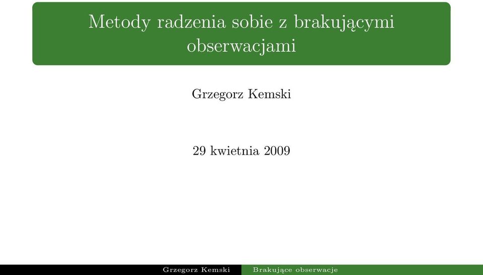 brakującymi