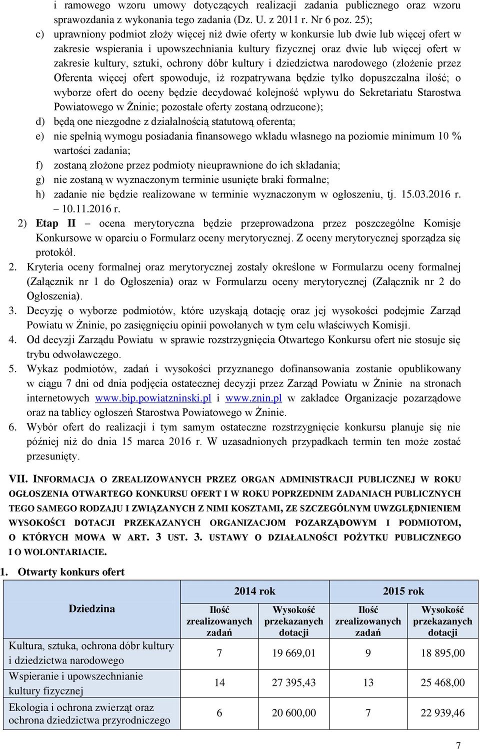 sztuki, ochrony dóbr kultury i dziedzictwa narodowego (złożenie przez Oferenta więcej ofert spowoduje, iż rozpatrywana będzie tylko dopuszczalna ilość; o wyborze ofert do oceny będzie decydować