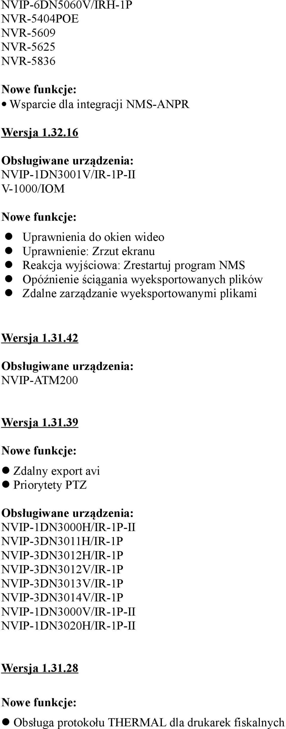 wyeksportowanych plików Zdalne zarządzanie wyeksportowanymi plikami Wersja 1.31.