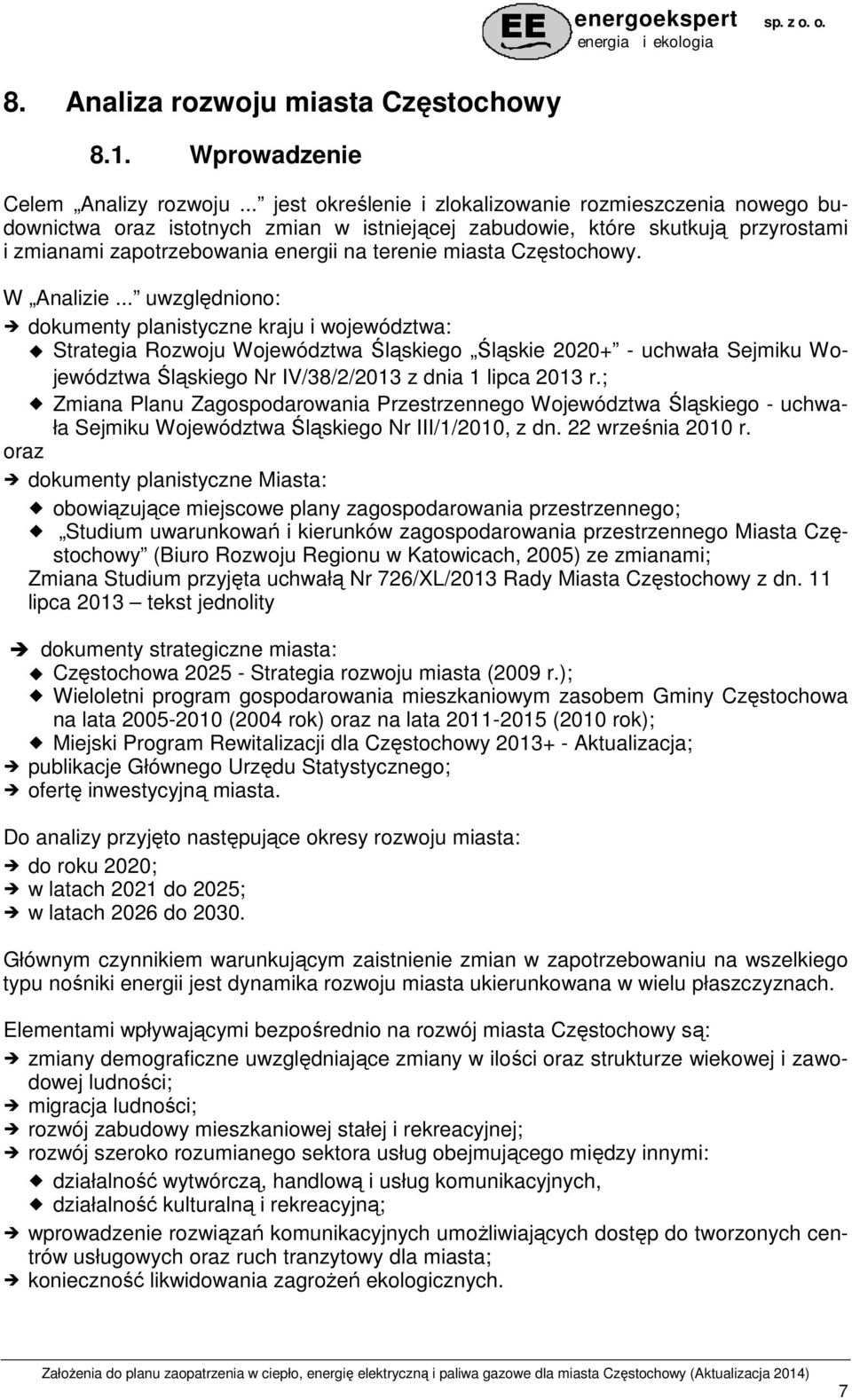 Częstochowy. W Analizie.