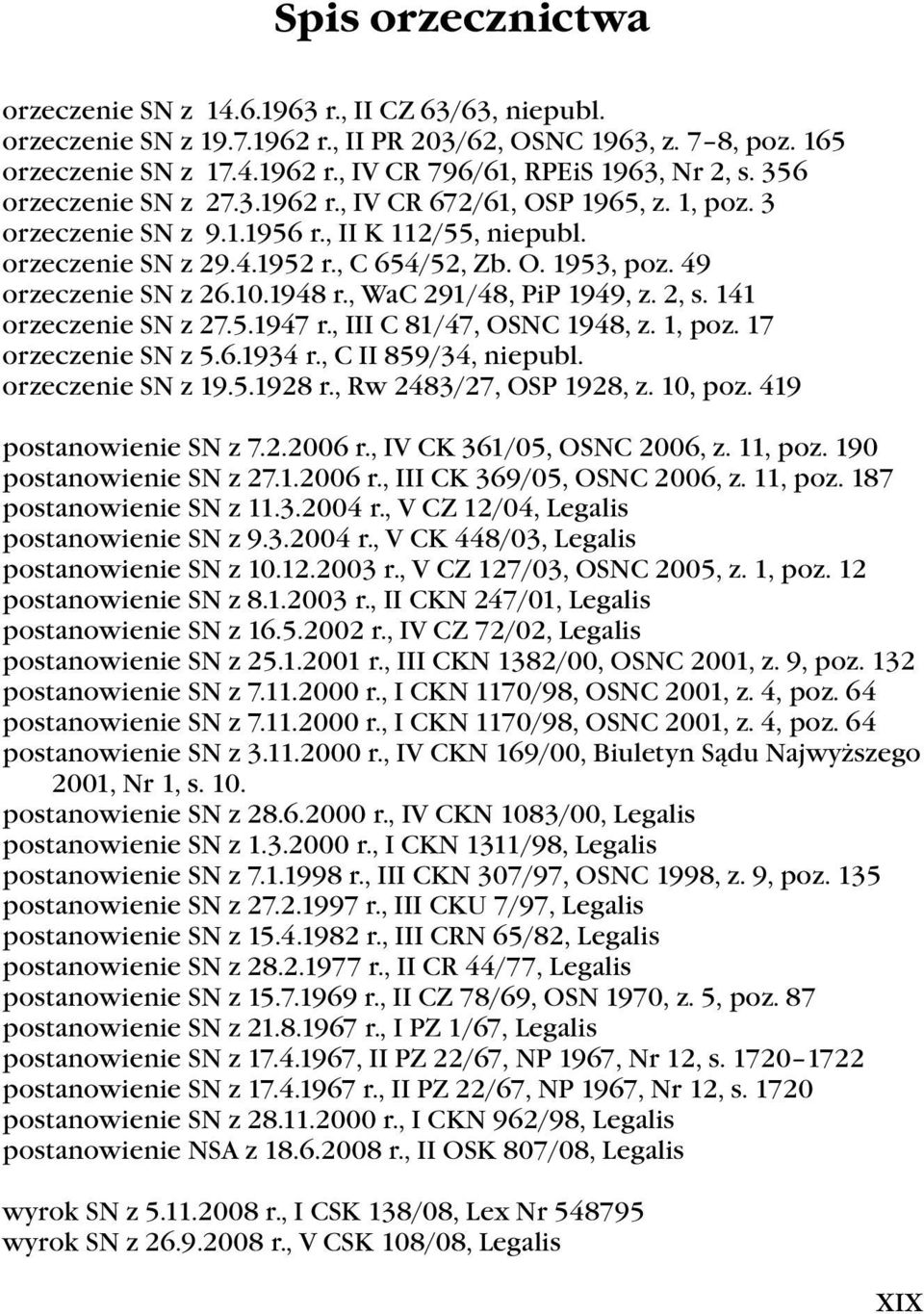 49 orzeczenie SN z 26.10.1948 r., WaC 291/48, PiP 1949, z. 2, s. 141 orzeczenie SN z 27.5.1947 r., III C 81/47, OSNC 1948, z. 1, poz. 17 orzeczenie SN z 5.6.1934 r., C II 859/34, niepubl.