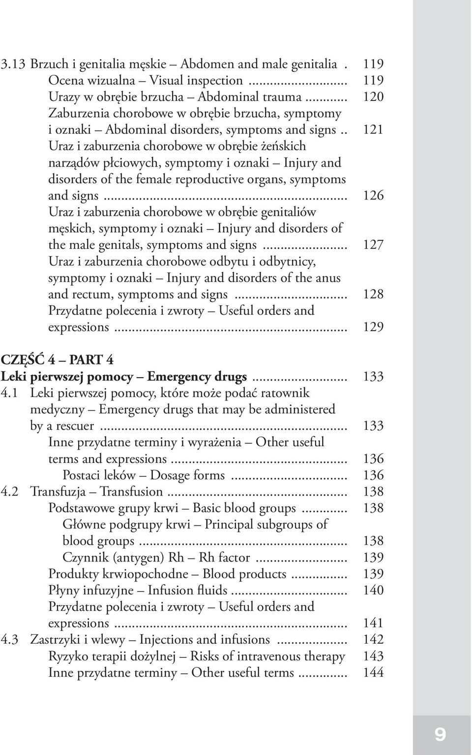 . 121 Uraz i zaburzenia chorobowe w obrębie żeńskich narządów płciowych, symptomy i oznaki Injury and disorders of the female reproductive organs, symptoms and signs.